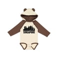 thumbnail image 1 of Inktastic Singapore City Skyline with Grunge Boys or Girls Long Sleeve Baby Bodysuit, 1 of 5