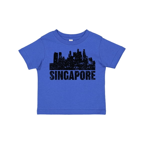 Inktastic Singapore City Skyline with Grunge Boys or Girls Toddler T-Shirt