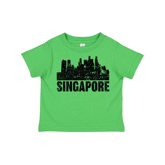 Inktastic Singapore City Skyline with Grunge Boys or Girls Toddler T-Shirt
