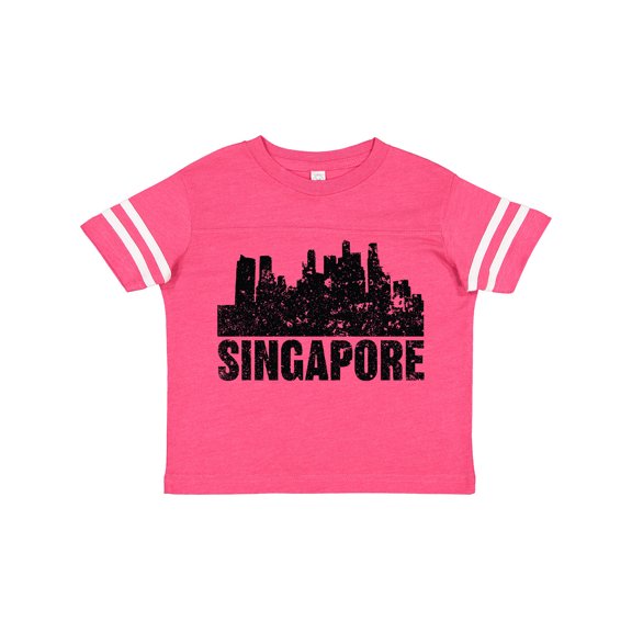 Inktastic Singapore City Skyline with Grunge Boys or Girls Toddler T-Shirt