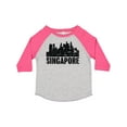 thumbnail image 1 of Inktastic Singapore City Skyline with Grunge Boys or Girls Toddler T-Shirt, 1 of 5