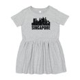 thumbnail image 1 of Inktastic Singapore City Skyline with Grunge Girls Toddler Dress, 1 of 5