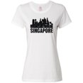 thumbnail image 1 of Inktastic Singapore City Skyline with Grunge Women's T-Shirt, 1 of 5