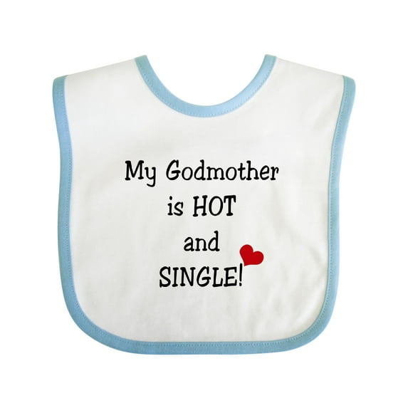 Inktastic Single Godmother Boys or Girls Baby Bib
