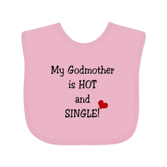Inktastic Single Godmother Boys or Girls Baby Bib