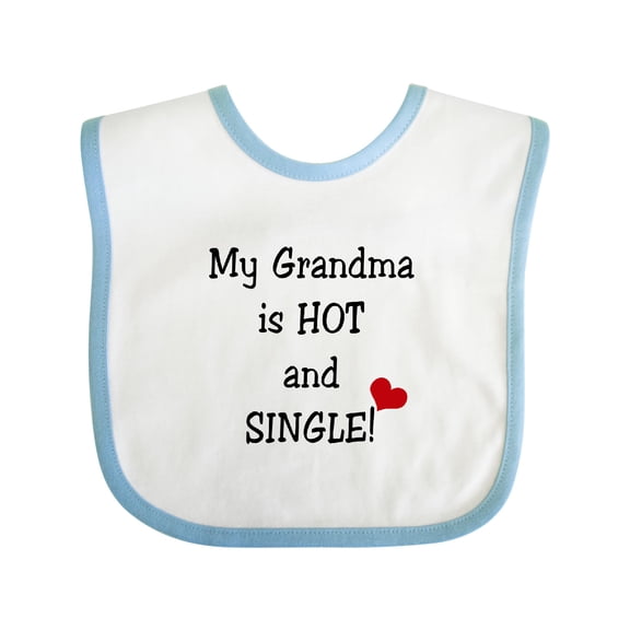 Inktastic Single Grandma Boys or Girls Baby Bib