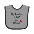 thumbnail image 1 of Inktastic Single Grandma Boys or Girls Baby Bib, 1 of 4