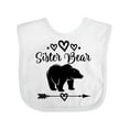 thumbnail image 1 of Inktastic Sister Bear Native Arrow Girls Baby Bib, 1 of 4