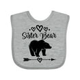 thumbnail image 1 of Inktastic Sister Bear Native Arrow Girls Baby Bib, 1 of 4