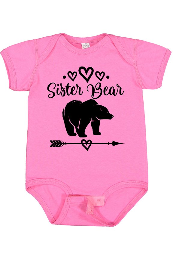 Inktastic Sister Bear Native Arrow Girls Baby Bodysuit