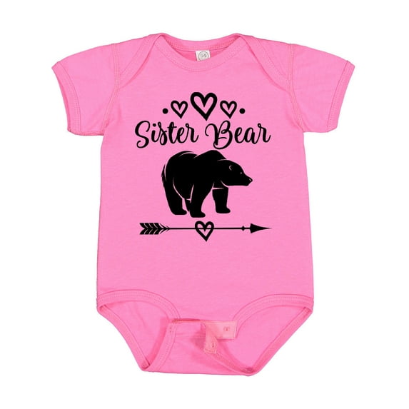 Inktastic Sister Bear Native Arrow Girls Baby Bodysuit