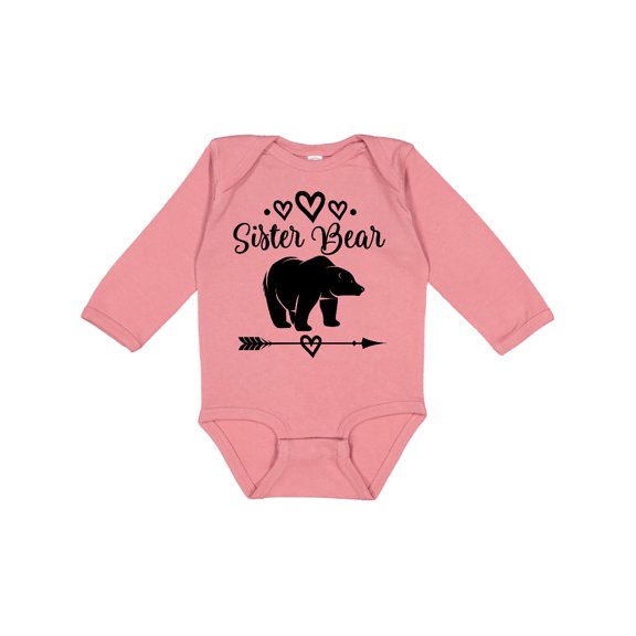 Inktastic Sister Bear Native Arrow Girls Long Sleeve Baby Bodysuit