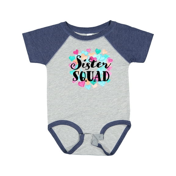 Inktastic Sister Squad Hearts Girls Baby Bodysuit