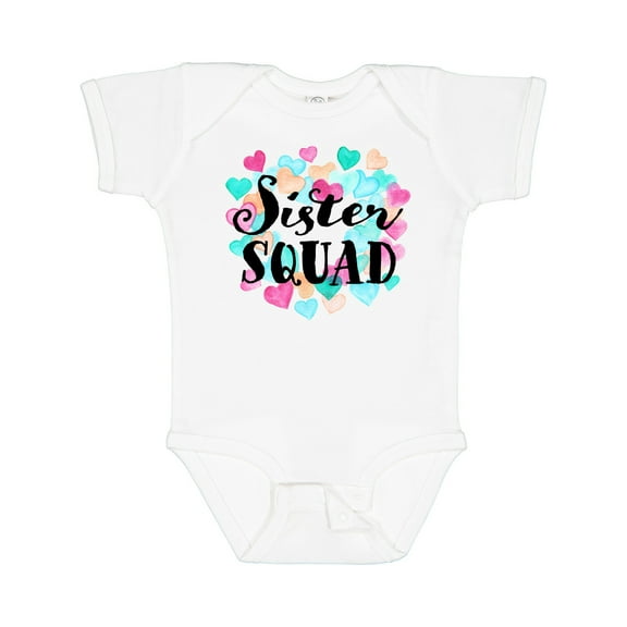 Inktastic Sister Squad Hearts Girls Baby Bodysuit