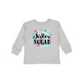 thumbnail image 1 of Inktastic Sister Squad Hearts Girls Long Sleeve Toddler T-Shirt, 1 of 5
