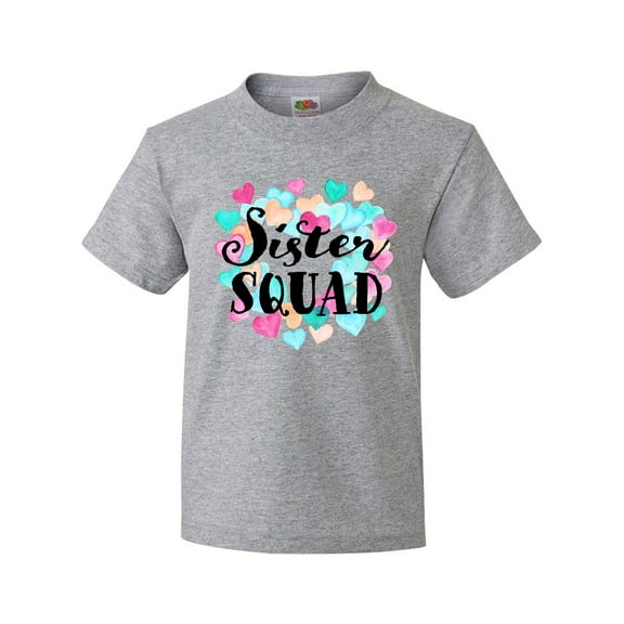 Inktastic Sister Squad Hearts Youth T-Shirt