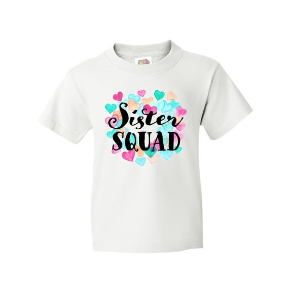 Inktastic Sister Squad Hearts Youth T-Shirt
