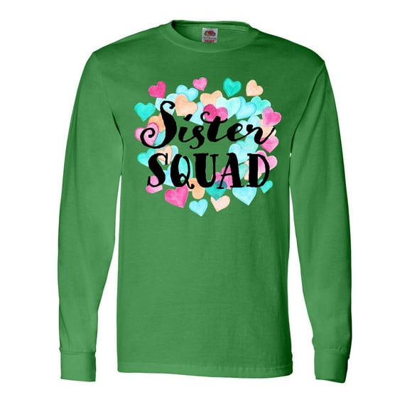 Inktastic Sister Squad hearts Long Sleeve T-Shirt