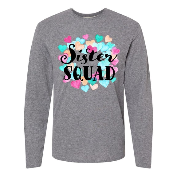 Inktastic Sister Squad hearts Long Sleeve T-Shirt