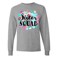 thumbnail image 1 of Inktastic Sister Squad Hearts Long Sleeve T-Shirt, 1 of 5