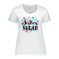 thumbnail image 1 of Inktastic Sister Squad hearts Women's Plus Size T-Shirt, 1 of 5