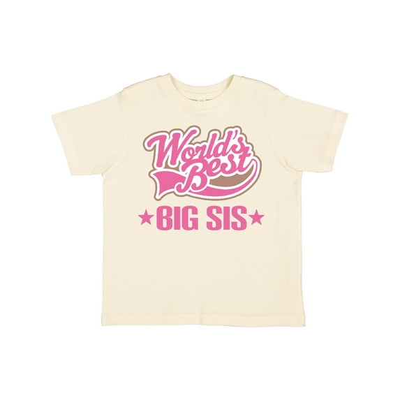 Inktastic Sister Worlds Best Big Sis Girls Toddler T-Shirt