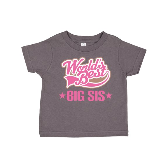 Inktastic Sister Worlds Best Big Sis Girls Toddler T-Shirt