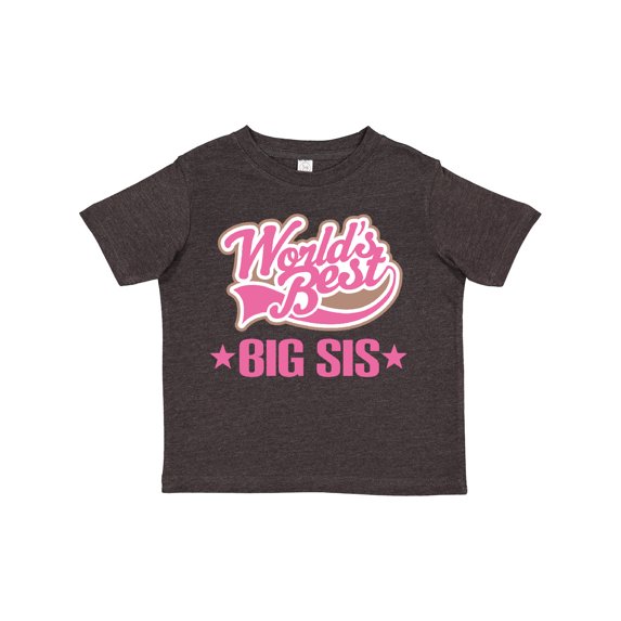 Inktastic Sister Worlds Best Big Sis Girls Toddler T-Shirt