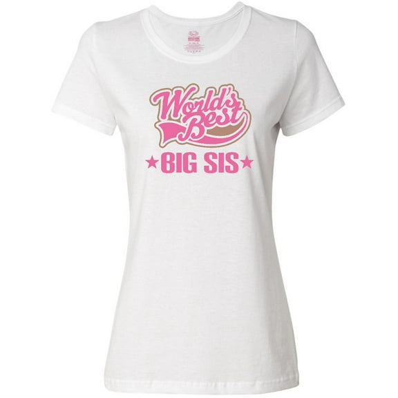Inktastic Sister Worlds Best Big Sis Women's T-Shirt