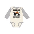 thumbnail image 1 of Inktastic Sister of the Birthday Boy Girls Long Sleeve Baby Bodysuit, 1 of 5