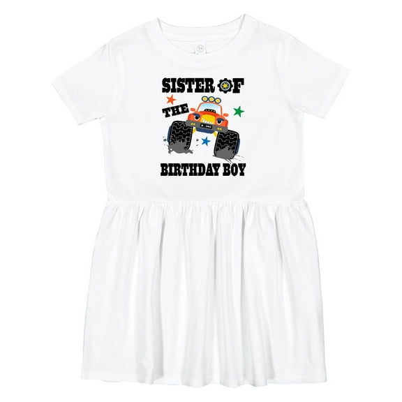 Inktastic Sister of the Birthday Boy Girls Toddler Dress