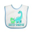 thumbnail image 1 of Inktastic Sister-saurus Cute Brontosaurus Family Boys or Girls Baby Bib, 1 of 4
