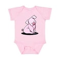 thumbnail image 1 of Inktastic Sitting Pig Boys or Girls Baby Bodysuit, 1 of 5