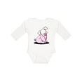 thumbnail image 1 of Inktastic Sitting Pig Boys or Girls Long Sleeve Baby Bodysuit, 1 of 5