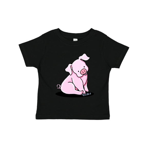 Inktastic Sitting Pig Boys or Girls Toddler T-Shirt