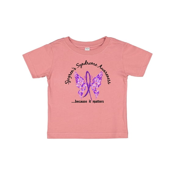 Inktastic Sjogrens Syndrome Butterfly 6.1 Boys or Girls Baby T-Shirt