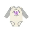 thumbnail image 1 of Inktastic Sjogrens Syndrome Butterfly 6.1 Boys or Girls Long Sleeve Baby Bodysuit, 1 of 5