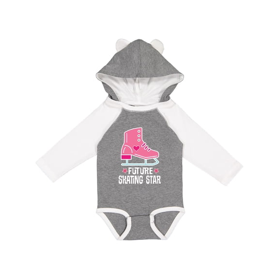 Inktastic Skate Future Skating Star Girls Girls Long Sleeve Baby Bodysuit