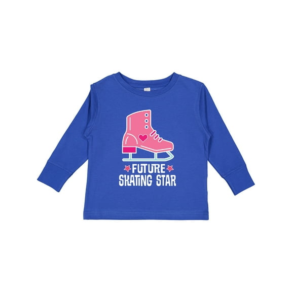 Inktastic Skate Future Skating Star Girls Girls Long Sleeve Toddler T-Shirt