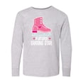 thumbnail image 1 of Inktastic Skate Future Skating Star Girls Long Sleeve Youth T-Shirt, 1 of 5