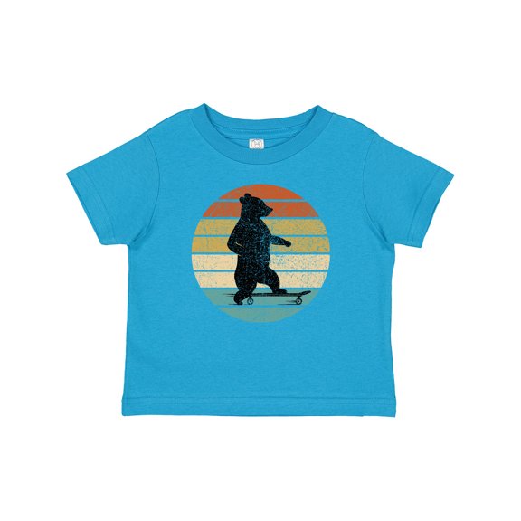 Inktastic Skateboard Bear Retro Sunset Boys or Girls Baby T-Shirt