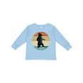 thumbnail image 1 of Inktastic Skateboard Bear Retro Sunset Boys or Girls Long Sleeve Toddler T-Shirt, 1 of 5