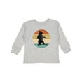 thumbnail image 1 of Inktastic Skateboard Bear Retro Sunset Boys or Girls Long Sleeve Toddler T-Shirt, 1 of 5