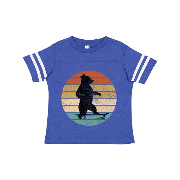 Inktastic Skateboard Bear Retro Sunset Boys or Girls Toddler T-Shirt