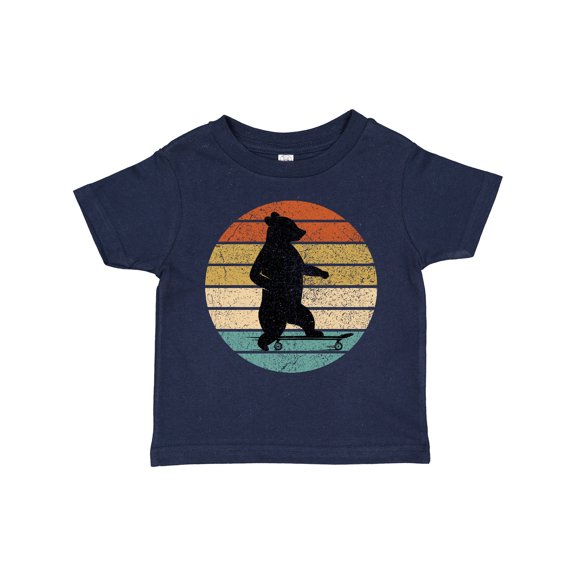 Inktastic Skateboard Bear Retro Sunset Boys or Girls Toddler T-Shirt