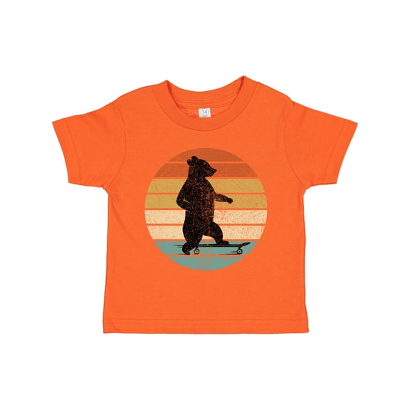 Inktastic Skateboard Bear Retro Sunset Boys or Girls Toddler T-Shirt