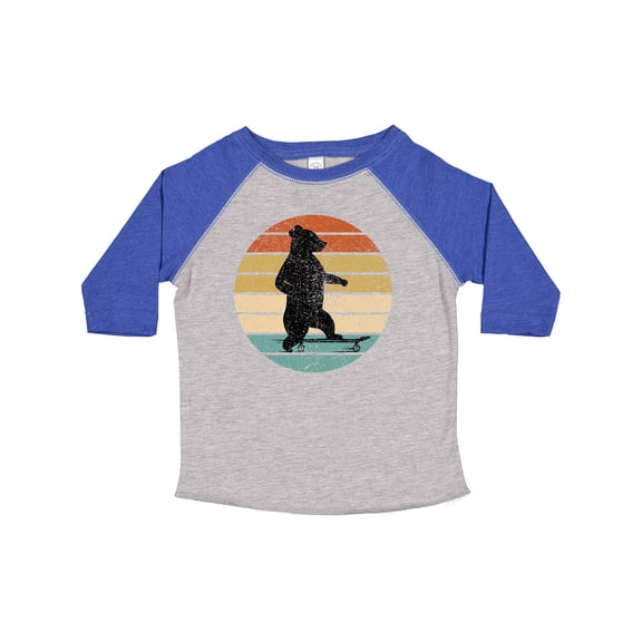 Inktastic Skateboard Bear Retro Sunset Boys or Girls Toddler T-Shirt