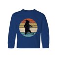 thumbnail image 1 of Inktastic Skateboard Bear Retro Sunset Long Sleeve Youth T-Shirt, 1 of 5