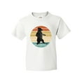 thumbnail image 1 of Inktastic Skateboard Bear Retro Sunset Youth T-Shirt, 1 of 5
