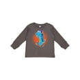 thumbnail image 1 of Inktastic Skateboard Dinosaur for Boys Boys Long Sleeve Toddler T-Shirt, 1 of 5